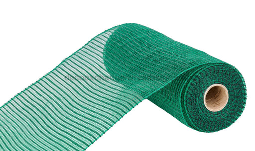 10’X10Yd Horizontal Wide Stripe Mesh Dark Green Re8900Xt
