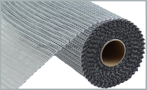 10’X10Yd Horizontal Wide Stripe Mesh Grey Re890010