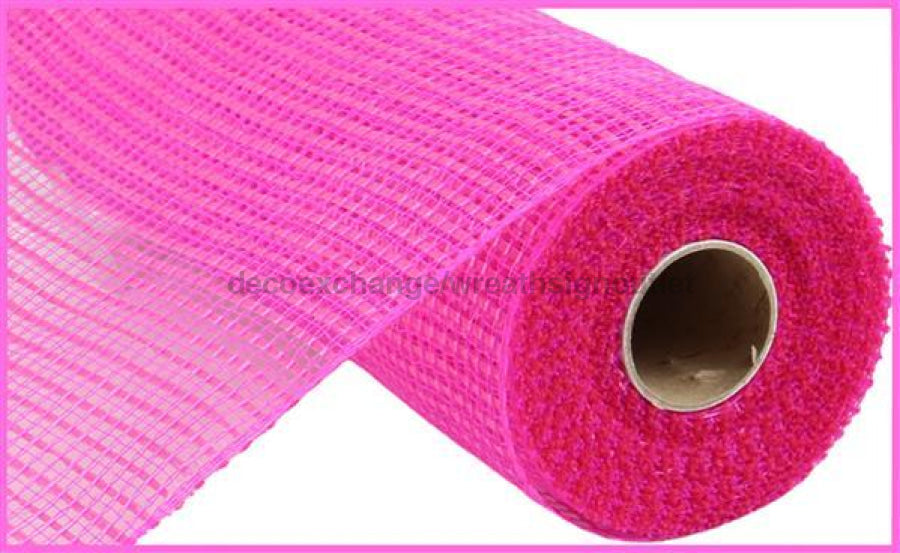 10X10Yd Horizontal Wide Stripe Mesh Hot Pink Re890011