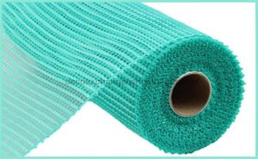 10’X10Yd Horizontal Wide Stripe Mesh Light Teal Re8900J3