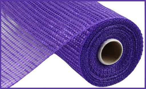 10"X10Yd Horizontal Wide Stripe Mesh Purple RE890023 - DecoExchange®