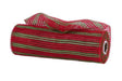 10’X10Yd Horizontal Wide Stripe Mesh Red/Lime Green Re8902Fh