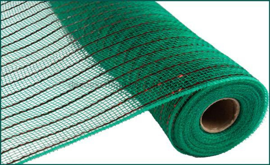 10"X10Yd Matte Wide Foil Mesh Emerald Green/Matte Red RY8500A1 - DecoExchange