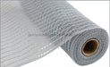 10"X10Yd Matte Wide Foil Mesh Grey/Matte Silver RY850099 - DecoExchange