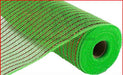 10"X10Yd Matte Wide Foil Mesh Lime Green/Matte Red RY850070 - DecoExchange
