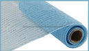10’’X10Yd Metallic Mesh Turq Blue W/Turq Foil Re130144