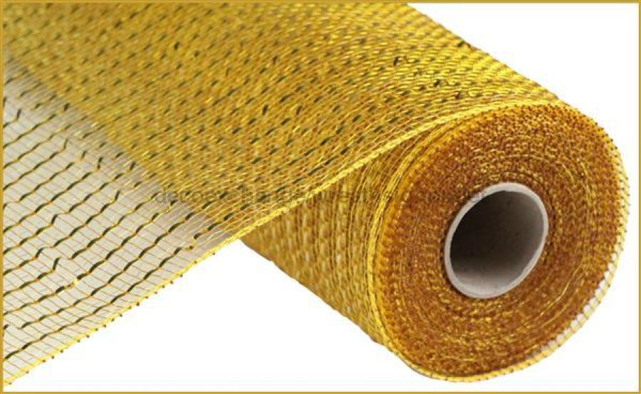 10"X10Yd Wide Foil Mesh Gold/Brown W/Gold Foil RE136608 - DecoExchange®