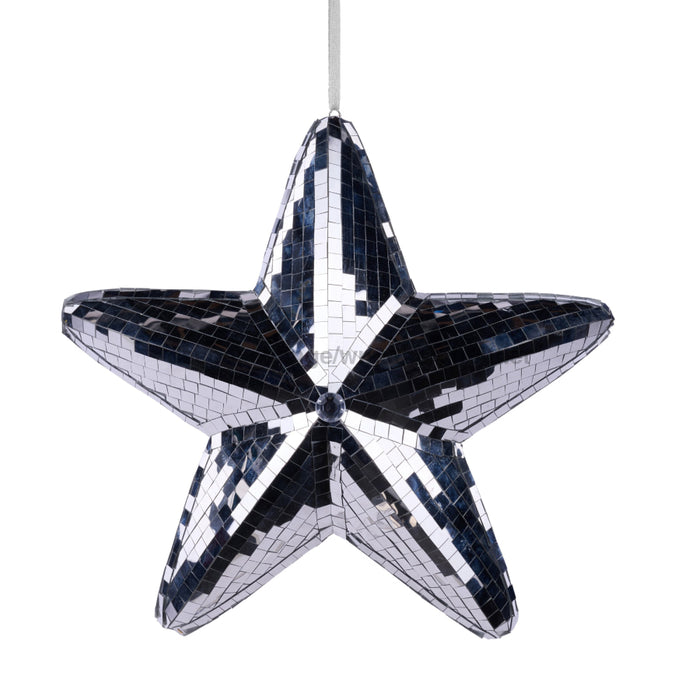 11’’Dia Mirror Star Ornament Shiny Silver XJ719726 Attachment