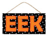 12.5’L Mdf Bold ’Eek’ Sign Orange/Black/White Ap7318