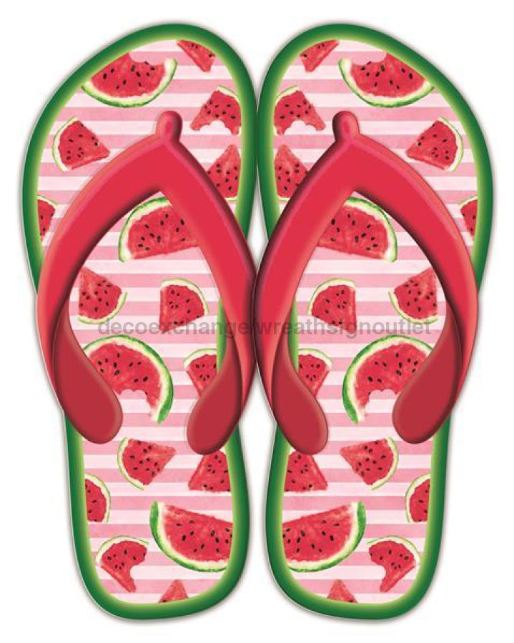 Metal flip flops store