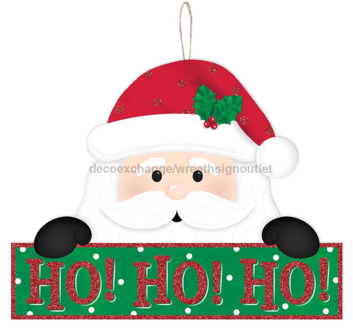 12.75’L X 10’H ’Ho Ho Ho’ Santa Sign Green/Red/White/Black Ap8906