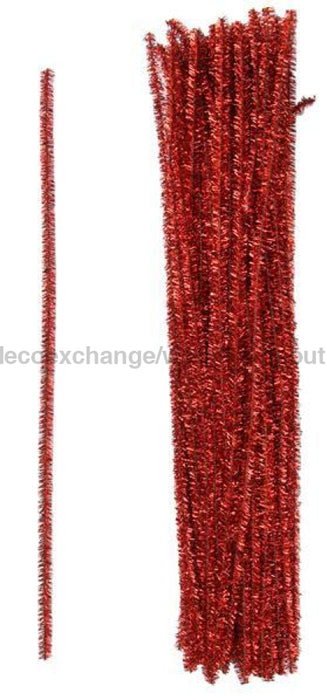 12’L X 6Mm Tinsel Stems Red Ma300124 Tool