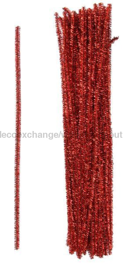 12’L X 6Mm Tinsel Stems Red Ma300124 Tool