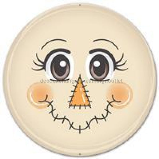 12"DIA METAL SCARECROW FACE MD0325 - DecoExchange