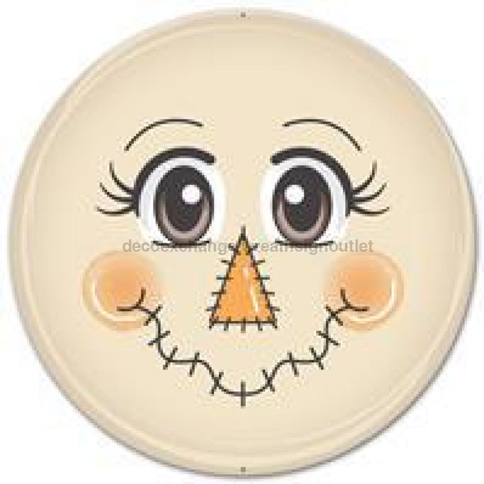 12"DIA METAL SCARECROW FACE MD0325 - DecoExchange