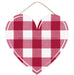 12"L X 11.5"H Check Heart Red/Lt Red/White AP858324 - DecoExchange®