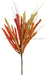 13.75’’L Beaded Spike/Paper Grass Pick Mustard/Dk Orange/Beige HA1575 Greenery
