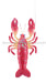 13’’L X 7.5’’W Glttr/Sequin Lobster Orn Red/Yellow XJ7280 Pick