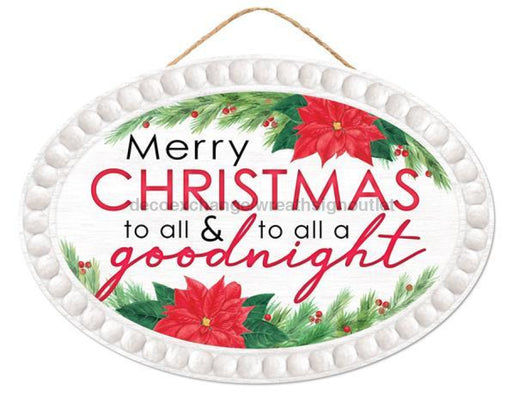 13Lx9H Merry Christmas/good Night Sign White/red/green Ap7238