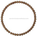 15.5Dia Wood Bead Wreath W/25Mm Beads Brown Stain My102734 Base