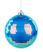 150Mm Irid Mirror Ball Ornament Blue XJ718003 Attachment