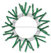 15"Wire,25"Oad-Pencil Work Wreath 18 Ties,Met Em Grn XX751106 - DecoExchange