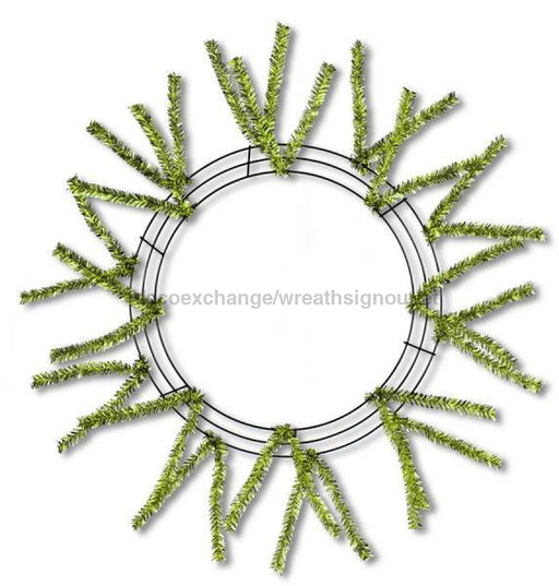 15"Wire,25"Oad-Pencil Work Wreath 18 Ties, Met Lime XX751137 - DecoExchange