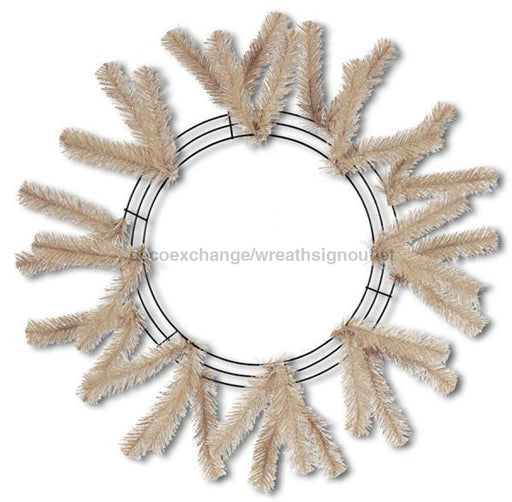 15"Wire, 25"Oad Work Wreath X18 Ties, Burlap Color XX7488W4 - DecoExchange