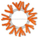 15"Wire, 25"Oad Work Wreath X18 Ties, Orange XX748820 - DecoExchange