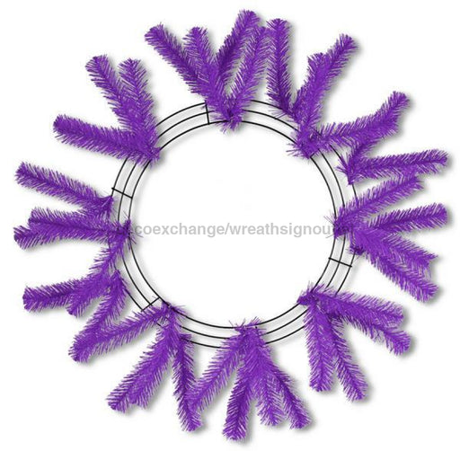 15"Wire, 25"Oad Work Wreath X18 Ties, Purple XX748823 - DecoExchange