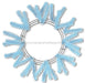 15"Wire, 25"Oad Work Wreath X18 Ties, Sky Blue XX748869 - DecoExchange