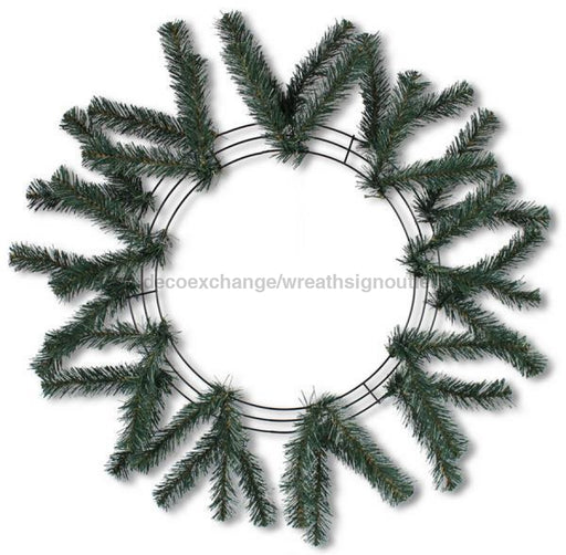 15"Wire, 25"Oad Work Wreath X18 Ties, Tt Green XX748709 - DecoExchange