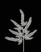 16’L Glitter Fern Spray X6 Laser Silver Xs236426 Pick