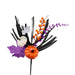 16’’L Pumpkin/Berry/Leaf/Grass Pick Black/Purple/Orange Ha180845