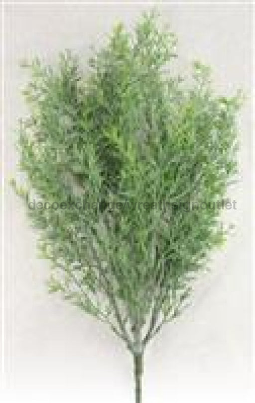 17.5"L Mini Needle Leaf Bush Green FG5893 - DecoExchange