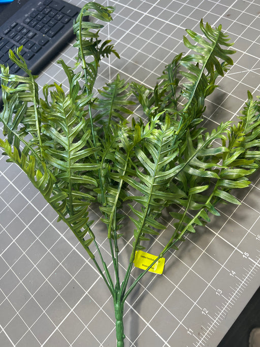 Leather Fern Bush X 7 H22 13594GN - DecoExchange®