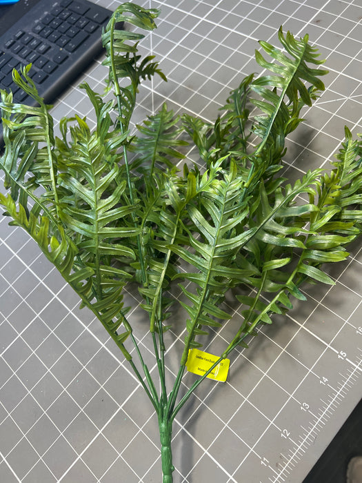 Leather Fern Bush X 7 H22 13594GN - DecoExchange®