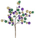 17"L Round Mixed Glitter Ball Pick Mardi Gras HG3208 - DecoExchange®