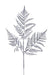 18.5’’L Glitter Fern Leaf Spray Silver Xs244126 Pick