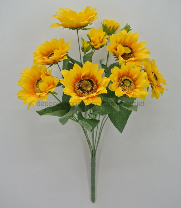 18 In Sunflower Bush 84223-Yel Greenery