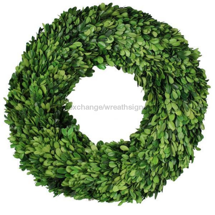 18"Dia Boxwood Wreath Green TW2929 - DecoExchange