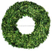 18"Dia Boxwood Wreath Green TW2929 - DecoExchange