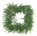 18Sq Plastic Boxwood Wreath Dusty Green Fr659943 Base