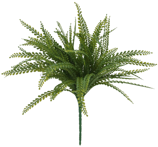 19 In Plastic Button Fern 83531 Greenery