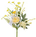 19’’L Rose/Hydrangea Flower Spray Yellow Fh814729 Greenery