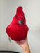 18" Red Velvet Cardinal With Feather Taiil MTX77136-RED - DecoExchange®