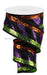 2.5"X10Yd 3-In-1 Diagonal Glitter Stripe Purple/Orange/Lime RG89669K - DecoExchange®