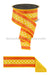 2.5’’X10Yd 3-In-1 Polka Dot/Fused Yellow/White/Orange LX3077J8 ribbon