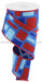 2.5X10Yd Bold Brush Strokes/Royal Royal/Red/Lt Blue/Blue Rgc128225 Ribbon