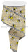 2.5’X10Yd Bumble Bee/Royal/Stripe Lt Beige/Ylw/Wht/Blk Rga838501 Ribbon